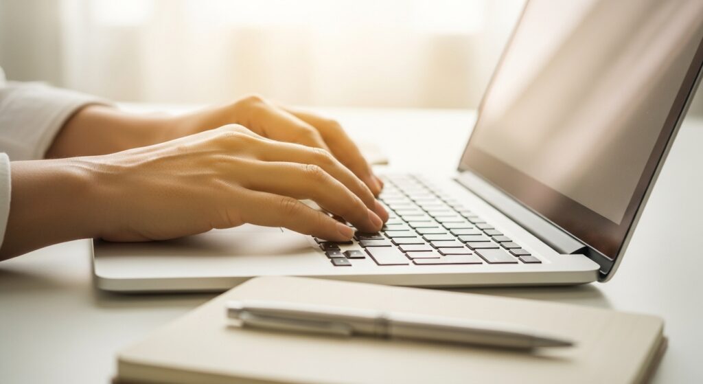 飲み会を断り、生まれた時間で投資の勉強をする様子