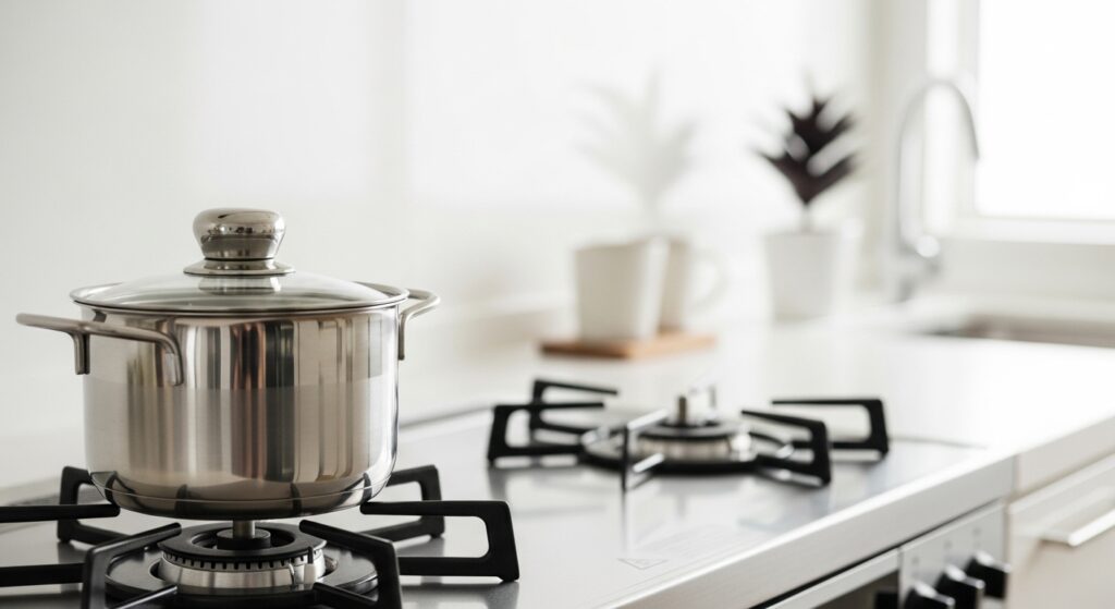 キッチン断捨離で物が少なくなったキッチン。