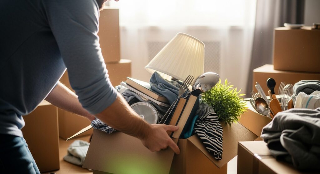 ミニマリストになりたいのに物が捨てられない様子