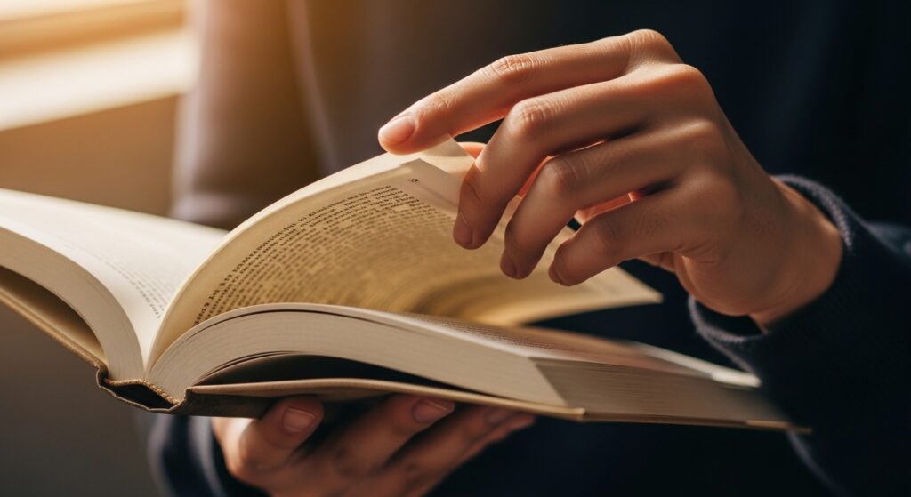 掃除の時短で生まれた時間で勉強をする様子